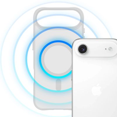 22. 3mk Smoke MagCase for iPhone Air - White-Translucent