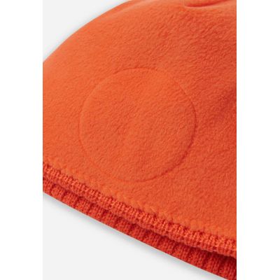5. Reima Beanie Kalotti Red Orange Junior children's winter hat made of certified orange wool (5300232A-2820)