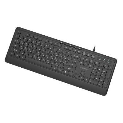 4. GEMBIRD WIRED MULTIMEDIA KEYBOARD SLIM 5 KEYS HOTKEYS, RU LAYOUT, BLACK