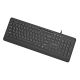 4. GEMBIRD WIRED MULTIMEDIA KEYBOARD SLIM 5 KEYS HOTKEYS, RU LAYOUT, BLACK