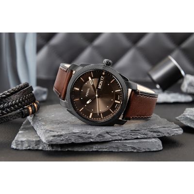 6. FOSSIL Machine FS5901 Men's Watch + BOX