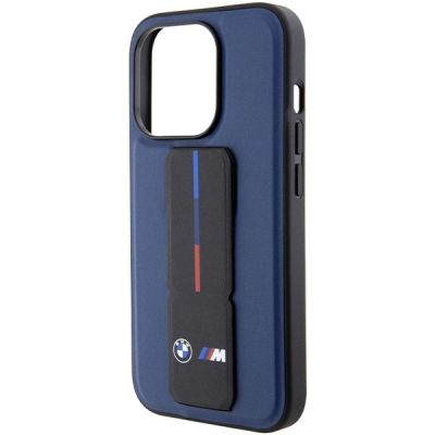 7. BMW M Grip Stand Bicolor case for iPhone 15 Pro - navy blue