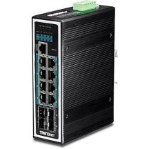 TRENDnet 12Port Gbit Managed L2+ PoE+ Metal Industrial Switch