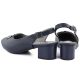 4. Women's navy blue open-heel pumps M.Daszyński SA233-4