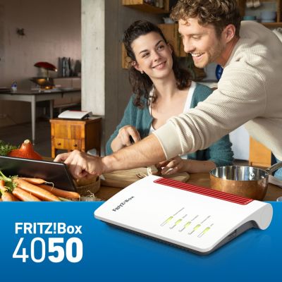 3. FRITZ!Box 4050 Wireless Router Gigabit Ethernet Dual-band (2.4 GHz/5 GHz) Black, White