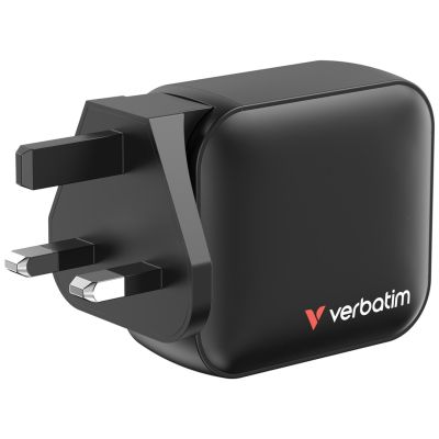 7. Verbatim GaN Charger 100W Universal Black AC Fast Charging Internal