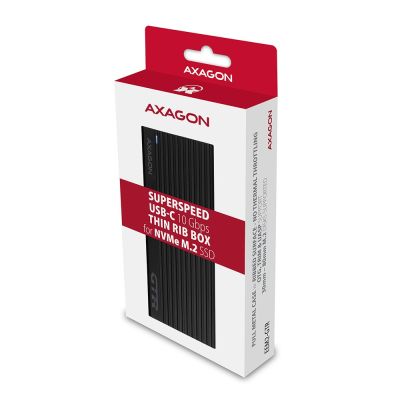 10. Axagon EM2-GTR M.2 Black SSD Enclosure
