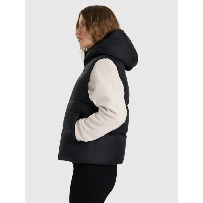 7. Women's down vest with natural filling 4F 4FWAW25TVJAF223-083S