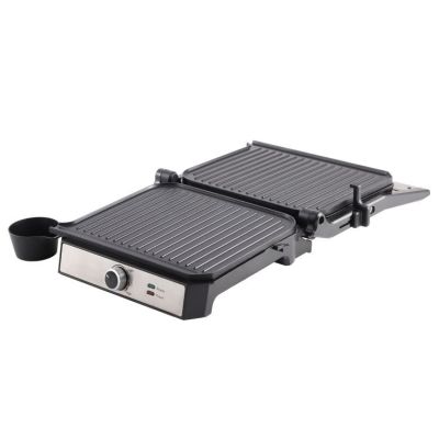 3. ELDOM CONTACT GRILL GK200 2000W, TEMPERATURE CONTROL, TWO FAT CONTAINERS, PLATES WITH NON-STICK COATING