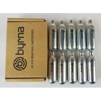 2. BYRNA CO2 capsules 8g. 10pcs / 9+1 with oil (CO2300)