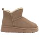 2. Women's leather ankle boots with beige platform snow boots Vinceza 97961