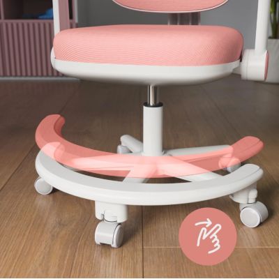 12. Junior 3.6 Pink Swivel Chair