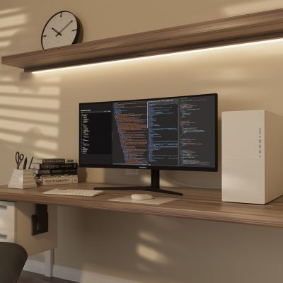 2. JAPANNEXT 86.4cm Curved Monitor JN-IPS340UWQHD60C-C65W-HS with UWQHD screen