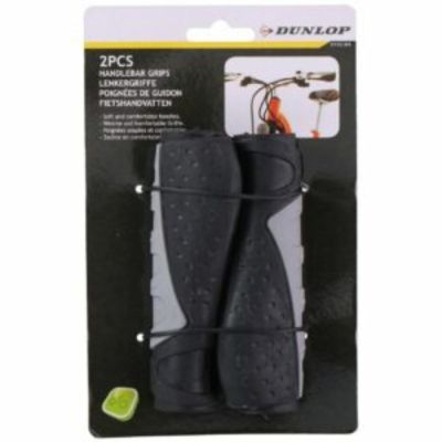 8. GRIPS, HANDLEBAR GRIPS, PROFILED 12CM DUNLOP