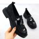 2. Ladies' loafers with butterflies, black, Potocki SZ12650
