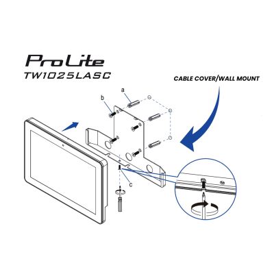 10. iiyama ProLite TW1025LASC-B3PNR computer monitor 25.6 cm (10.1") 1280 x 800 px WXGA LED Touchscreen Multi-user Black