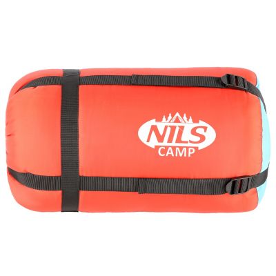 12. NILS CAMP NC2012 Sleeping Bag, Red and Blue