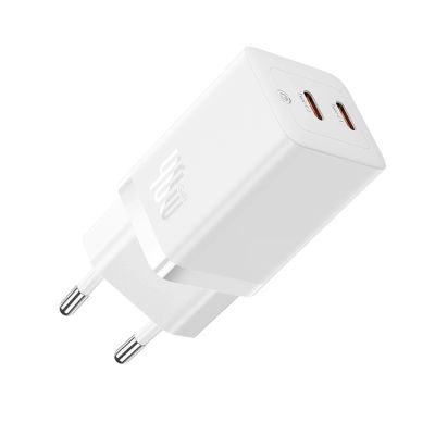 Baseus GaN5 Pro 40W 2xUSB-C Wall Charger - White