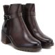 5. Women's insulated ankle boots with a block heel, brown, Potocki SZ12873