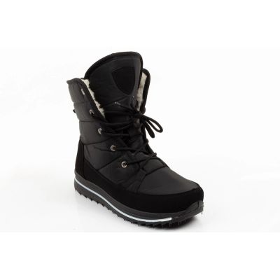 2. Progress Women’s Winter Boots, Black Insulated Snow Boots with Sheepskin Lining