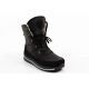 2. Progress Women’s Winter Boots, Black Insulated Snow Boots with Sheepskin Lining