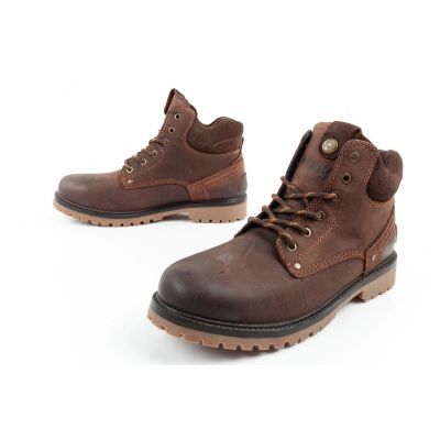 8. Wrangler Yuma men's boots, Chelsea boots, elegant leather, dark brown