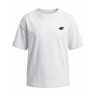 Girls' cotton T-shirt 4F 4FJWMM00TTSHF3601-10S