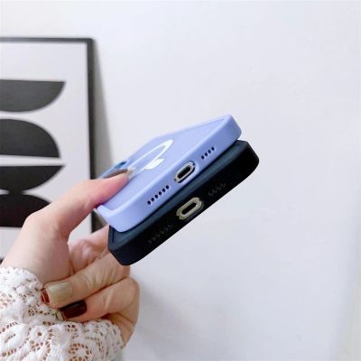4. Armored magnetic iPhone 14 Plus MagSafe Color Matte Case - green