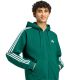 5. Men's adidas Essentials 3-Stripes Fleece Full-Zip Hoodie Green KZ1412