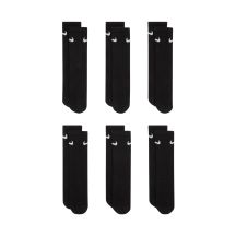Nike Everyday Cush Crew Kids Socks 6 Pairs Black SX6910 010