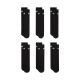 Nike Everyday Cush Crew Kids Socks 6 Pairs Black SX6910 010