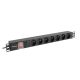 Lanberg PDU-07E-0200-BK power strip (16 A; 2 m; black)