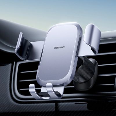 2. Baseus Metal Age Go gravity car holder for air vent - gray