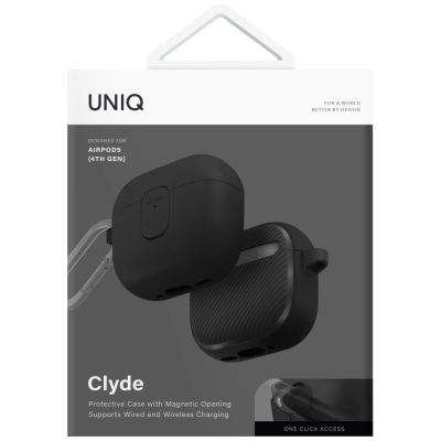 5. Uniq Clyde Lock Case for AirPods 4 - Black