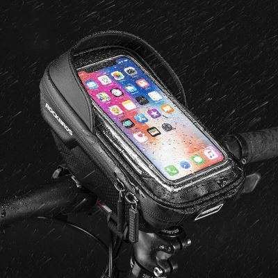 2. Rockbros Handlebar Phone Bag, Black