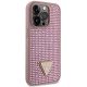 4. Guess GUHCP14LHDGTPP iPhone 14 Pro 6.1" pink/pink hardcase Rhinestone Triangle