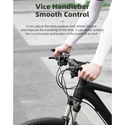 8. Rockbros BT1007B Bicycle Holder Set with Horns - Black