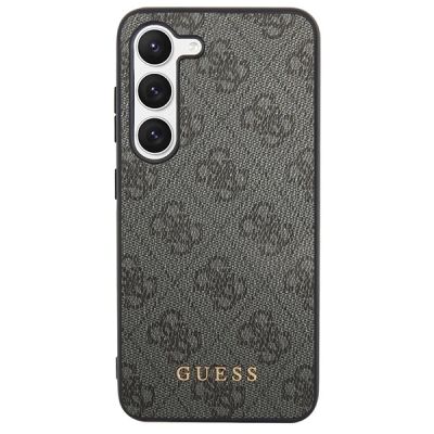 3. Guess GUHCS23SG4GFGR S23 S911 grey/grey hardcase 4G Metal Gold Logo