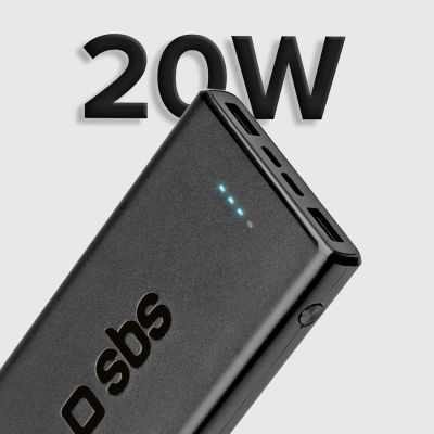 10. Powerbank SBS TTBB10000FASTPD20K 10000 mAh 20W with Power Delivery - black