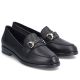 10. Women's leather moccasin shoes black Rieker 46262-01
