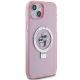 4. Karl Lagerfeld Ring Stand Karl&Choupette MagSafe case for iPhone 15 Plus - pink