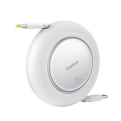 4. Baseus Free2Pull Mini 100W Retractable USB-C Cable - USB-C 2m - White