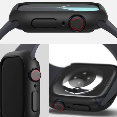 3. Ringke Slim 2-pack Case for Apple Watch 10 46mm - Clear and Matte Black