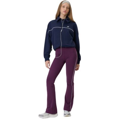 6. Women's leggings 4F CAS F260 burgundy 4FWSS26TTIGF260 60S