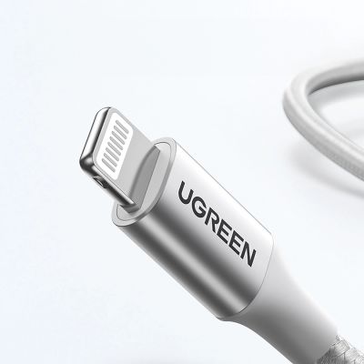 6. Ugreen US304 70523 USB-C / Lightning MFi cable 1m - silver