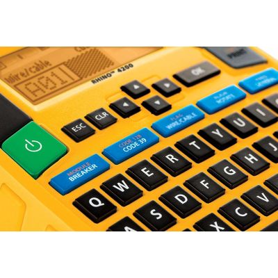 6. DYMO - RHINO 4200 label printer with case QWY