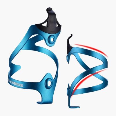 4. Rockbros 2017-11ABL Aluminum Bike Bottle Holder - Blue