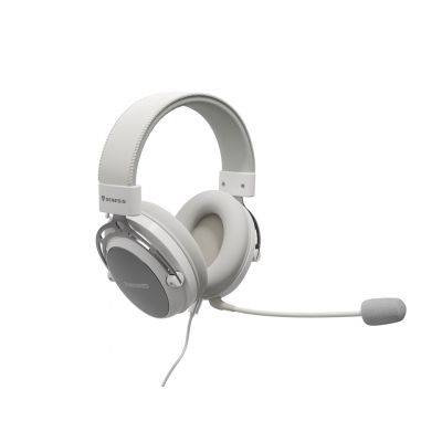 3. GENESIS Toron 301 Wired Headband Gaming Headset White
