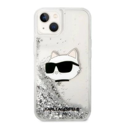 3. Karl Lagerfeld KLHCP14MLNHCCS iPhone 14 Plus 6.7" silver/silver hardcase Glitter Choupette Head
