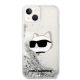3. Karl Lagerfeld KLHCP14MLNHCCS iPhone 14 Plus 6.7" silver/silver hardcase Glitter Choupette Head